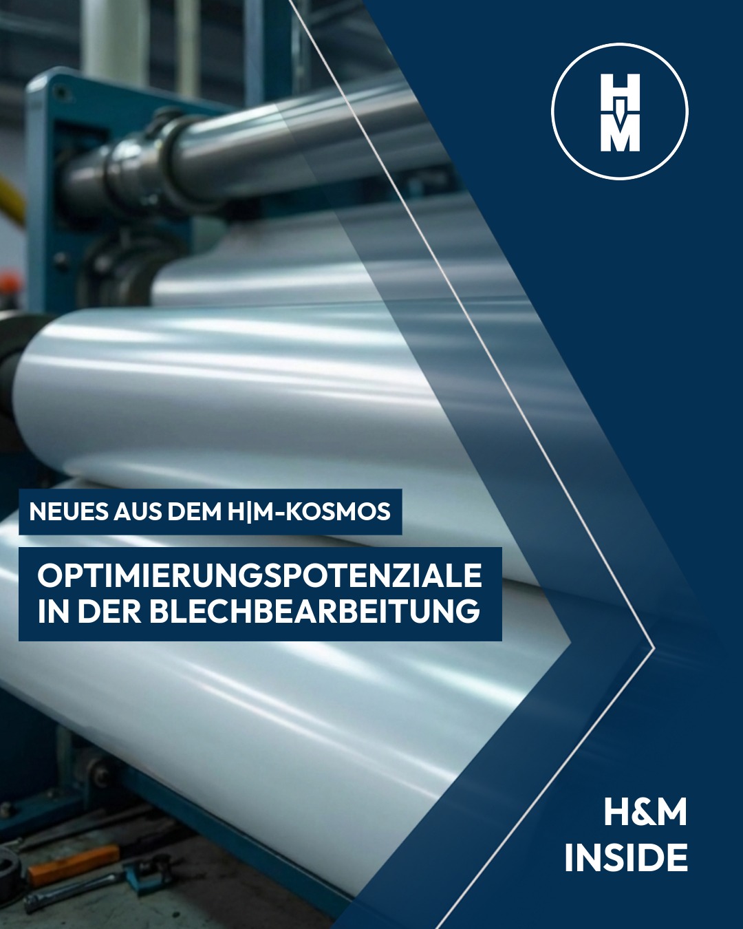 Beitrag Optimierungspotenziale, Foto einer Blechrolle in der Anlage